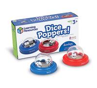 Learning Resources Dice Poppers, Ages 3+, Dice Popper Game Accessory Set | Press and pop to begin, great for family game nights, activities at home or in the classroom, numeral and dot dice included