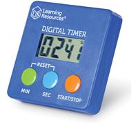 Learning Resources Digital Timer Count Down/Up Seconds/Minutes Easy-to-use