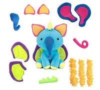 Learning Resources EI-3620 Plush Mixaroo Stuffed Animal for Social & Emotional Learning, 12 Pieces, Get Creative by Mixing, Matching, and re-attaching 10 Easy-Stick Parts Ages 2+, Multicolor