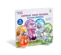 Learning Resources Express Your Feelings Sensory Bottles, Excited Impatient Lonely Nervous, Ages 3+, Emotions Toys for Children, Sensory Play, Fidget Toys, Social and Emotional Learning