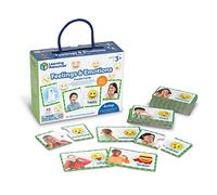 Learning Resources Feelings & Emotions Puzzle Cards, 48 Pieces, Age 3+ | Build social emotional learning, feelings recognition and emotional vocabulary through self-correcting emotion card puzzles