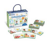 Learning Resources Feelings & Emotions Puzzle Cards, 48 Pieces, Social Skills, Speech Therapy Materials, Social Emotional Learning Toys and Games for