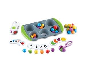 Learning Resources Fingertip Educational Divide and Count Mini Muffins Math Set