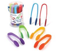 Learning Resources Flex-Grip Tongs, Ages 3+, Fine Motor Skills Tool for Preschool, Hand Strength & Pincer Grasp, Sensory Bin & Sorting Activities Set, Ages 2+