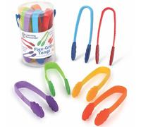 Learning Resources Flex-Grip Tongs, Ages 3+, Fine Motor Skills Tool for Preschool, Hand Strength & Pincer Grasp, Sensory Bin & Sorting Activities Set, Ages 2+