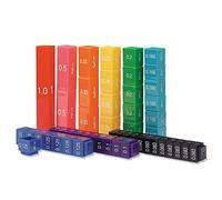 Learning Resources Fraction Tower Equivalency Cubes - 51 Pieces, Ages 6+ Maths Learning Toys for Kids, Math Classroom and Homeschool Accessories, Fractions Learning for Kids,Back to School Supplies