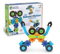 Learning Resources Gears! Gears! Gears! Robots in Motion, Ages 5+, STEM Robot Building Toy, 116-Piece Set, Moving Construction Kit