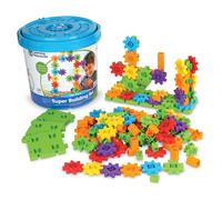 Learning Resources Gears! Gears! Gears! Super Building Toy Set STEM Toys Construction Toys Gears for Kids 150 Pieces Ages 3+