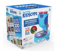 Learning Resources EI-5117 GeoSafari Jr KidScope Microscope, STEM Kids, Extra-Large Dual Eyepieces, Includes 60 Real Images, Guide with 200 Facts, Science Toy for Boys & Girls Ages 5+, Multi