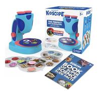 Learning Resources EI-5117 GeoSafari Jr KidScope Microscope, STEM Kids, Extra-Large Dual Eyepieces, Includes 60 Real Images, Guide with 200 Facts, Science Toy for Boys & Girls Ages 5+, Multi