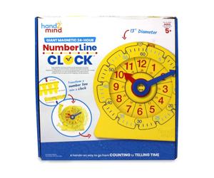 Learning Resources Hand2Mind Magnetic 24-Hour Number Line Clock Teaching Aid