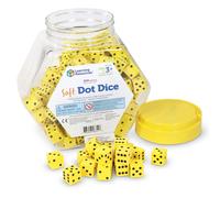 Learning Resources Hands-On Soft Dot Dice Bucket Set of 200 Ages 3+