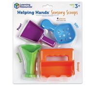Learning Resources Helping Hands Sensory Scoops, 4 Pieces, Ages 3+, fine Motor Skills Toys for Children, Toddler Water and Sand Play Set