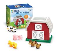 Learning Resources Hide-N-Go Moo | Farm Animal Toy, Barn Toys for Toddlers,9 Pieces, Ages 2+