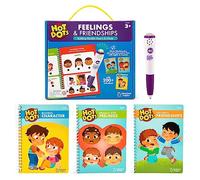 Learning Resources Hot Dots Feelings & Friendships Social Emotional Learning Workbooks, Ages 3+, Instant Feedback, 200+ Social and Emotional Learning Activities, Green,red