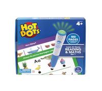 Learning Resources Hot Dots Learn at Home Reading & Maths Set 1, Interactive Preschool Literacy & Maths Learning, 2 Activity Books, 100 Pages, Ages 4+