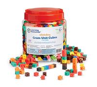 Learning Resources Interlocking Gram Unit Cubes - 1,000 Pieces, Ages 6+ Math Classroom Teaching Aids