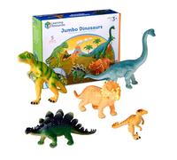 Learning Resources Jumbo Dinosaurs, Dinosaur Toys & Figures Set, Ages 3+ | Discover prehistoric creatures through imaginative play, sized for little hands & big adventures, preschool toys, kids gift