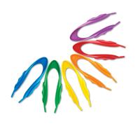 Learning Resources Jumbo Easy Grip Plastic Tweezers Children Kids 6pk