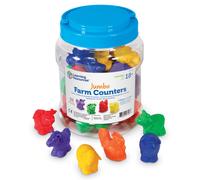 Learning Resources Jumbo Farm Counters - 30 Pieces Ages 18+ months Toddler Learning Toys Preschool Toys Farm Animals for Kids
