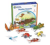 Learning Resources Jumbo Insect Toys, Realistic Bugs for Kids, Set of 7 | Spot, compare and classify insects as children explore minibeasts, habitats, nature discovery and early science skills