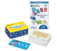 Learning Resources Jumbo Visual Multiplication Cards, Times Tables Flash Cards, Maths Games, Maths Travel Games, Ages 7+