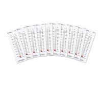 Learning Resources LER0302 Student Thermometers 10/Pk 2 X 6 Plastic Backing