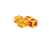 LEARNING RESOURCES LER0412 GIANT SOFT CUBES NUMERAL-2/PK 5 SQUARE