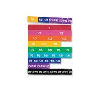 LEARNING RESOURCES LER0611 SOFT FOAM MAGNETIC RAINBOW FRACTION-TILES