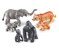 Learning Resources LER0839 "Jumbo Jungle Animals Mommas and Babies" Toy