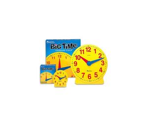 LEARNING RESOURCES LER2095 BIG TIME CLOCK STUDENT 12 HR.-5 DIAMETER PLASTIC