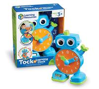 Learning Resources LER2385 Tock The Learning Clock | Teaching Clocks for Kids, Teacher Classroom Must Haves, Montessori Activities, Math Manipulatives, Time Flash Cards