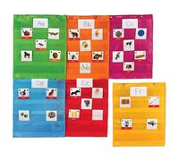 Learning Resources LER2386 Magnetic Pocket Chart Squares All Grades (Set of 6)