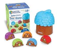 Learning Resources LER9104 Spike Hedgehog Sensory Tree House, Fine Motor Game for Toddlers & Preschoolers, Building Colour, Shape and Number Recognition Skills, Ages 18 Months+, Multi