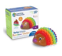 Learning Resources LER9105 Spike The Fine Motor Hedgehog Rainbow Stackers, Stacking & Counting Toddlers, Bath & Water Toy, Building Colour, Shape and Number Recognition Skills, Ages 18 months+, Multi