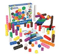 Learning Resources LER9291 Big Builders-MathLink Cubes | Math Manipulatives for Elementary School, Linking Cubes for Kids, Classroom Math Blocks, Kindergarten Counting Manipulatives