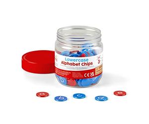 Learning Resources Lowercase Alphabet Counters, Set of 6 x 26 Counters with Consonants & Vowels for Classroom & Home Literacy Learning Activities, Ages 3+, Multicolor,One Size,94473