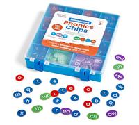 Learning Resources Lowercase Phonics Chips, Ages 5-9, Phonics Toy for Word Building, Supports Reading & Spelling Skills, Red and White