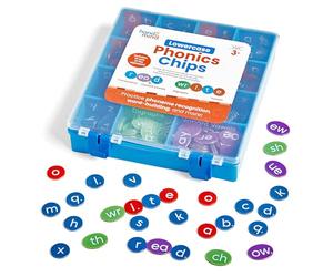 Learning Resources Lowercase Phonics Chips, Ages 5-9, Phonics Toy for Word Building, Supports Reading & Spelling Skills, Red and White