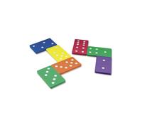 Learning Resources LRNLER6380 Foam Jumbo Dominoes - Multi Color, 28 Piece