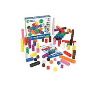 Learning Resources LRNLER9291 10.1 x 2 in. Math Link Cubes Big Builder, Multi Color