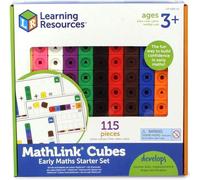 Learning Resources LSP4286-UK MathLink Activity Set, Set of 100 Cubes
