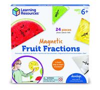 Learning Resources Magnetic Fruit Fractions, Number Learning For Kids Maths, Montessori Maths, Games For Kids, Educational Indoor Games, 24 Pieces, Age 6+