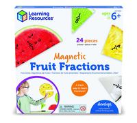 Learning Resources Magnetic Fruit Fractions, Number Medium, Multicolor