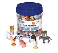 Learning Resources Math Toy Farm Animal Figures Counters 10 Types 60 Pieces