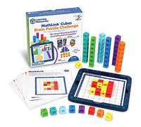 Learning Resources MathLink Cubes Brain Puzzle Challenge, Ages 5+, Linking Cubes, Connecting Cubes, Maths Manipulative, Counting Cubes, 80 Pieces