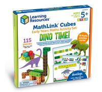 Learning Resources Mathlink Cubes Dinosaur Blocks Activity Set - 115pce Ages 5+