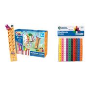 Learning Resources MathLink Cubes Numberblocks 11-20 Activity Set & Set of 100