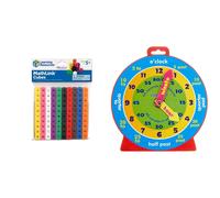 Learning Resources Mathlink Cubes (Set of 100) & Premier Stationery Clever Kidz
