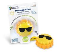 Learning Resources Message Maker Recordable Button Sunshine, Social Emotional Learning Toys, Social Emotional Learning Games, 1 Piece
